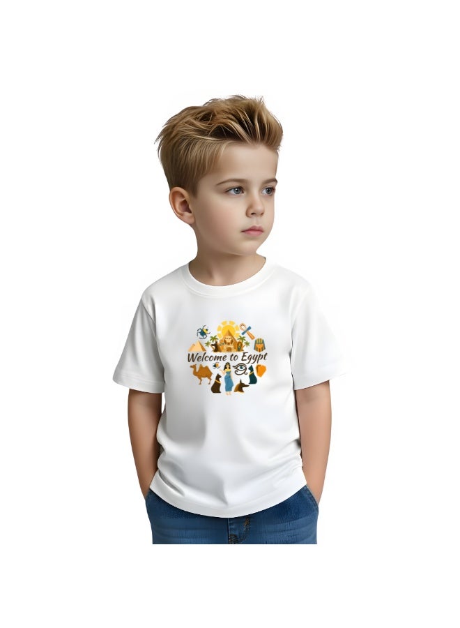 تي شيرت اليوم الوطني المصري للأولاد - تي شيرت لطيف ومريح - احتفل باليوم الوطني المصري | هدية للأولاد تي شيرت عصري للأطفال ناعم ومتين - Image 3